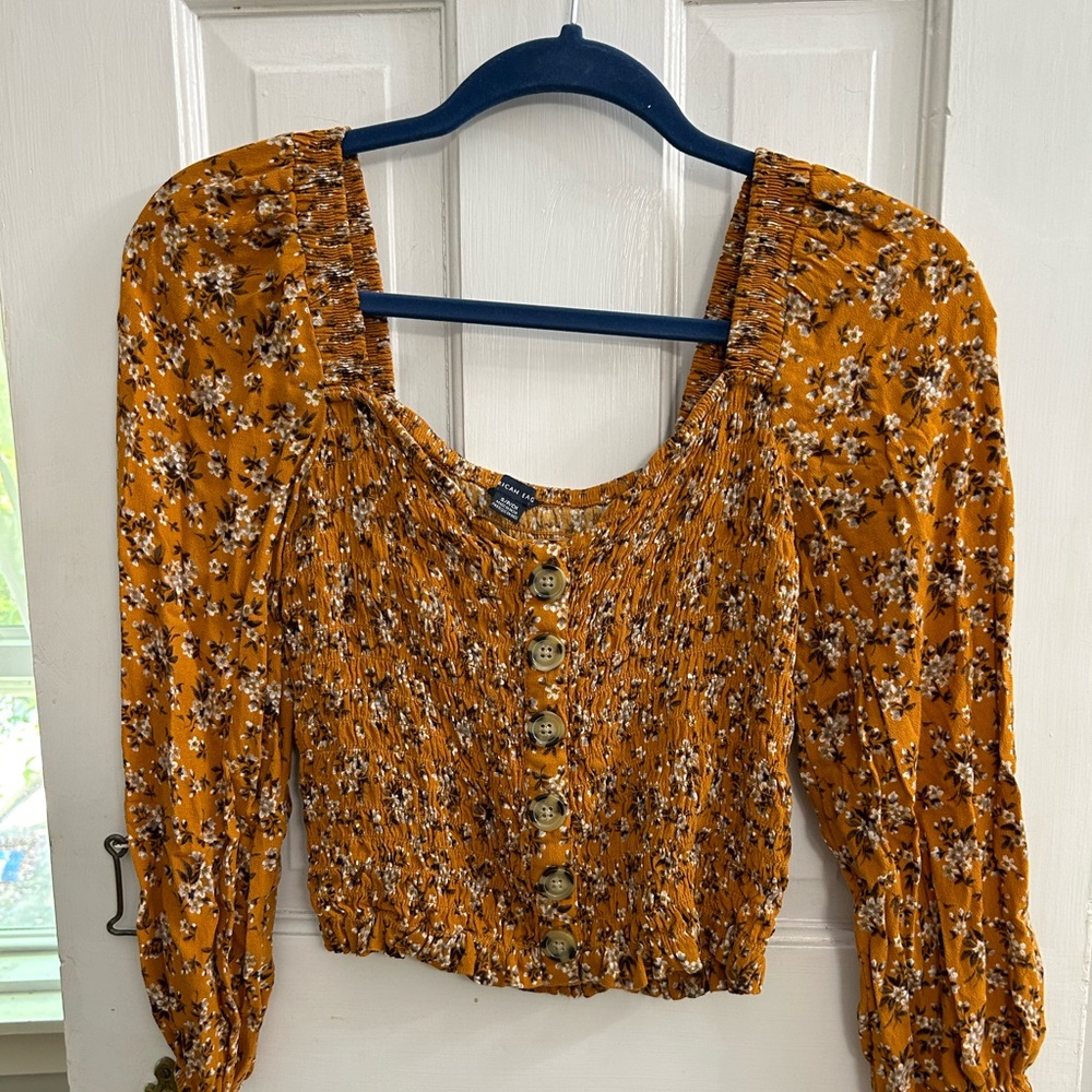 AE Floral Crop Top
